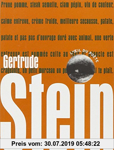 Gebr. - Gertrude Stein : Poèmes (L'Oeil du Poete)