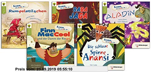 Gebr. - Geschichten aus aller Welt - Set 3: Einzelbände: Rumpelstilzchen; Baba Jaga; Aladin; Finn MacCool; Die schlaue Spinne Anansi