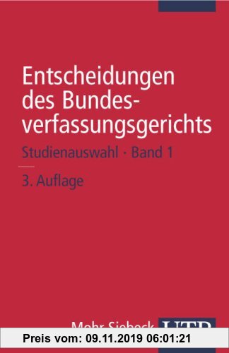 Gebr. - Entscheidungen des Bundesverfassungsgerichts Studienauswahl 1