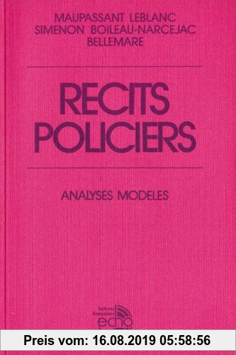 Gebr. - Recits Policiers - Maupassant,Leblanc Simenon,Boileau-Narcejac,Bellemarere