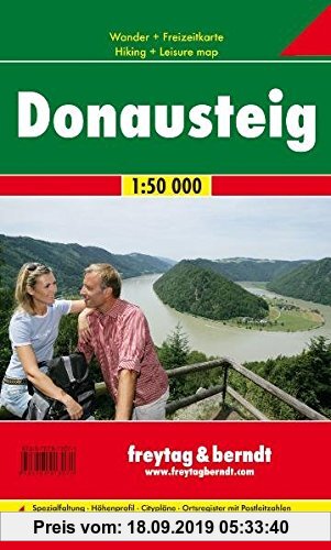 Gebr. - Freytag Berndt Wanderkarten, GPDST, Donausteig - Maßstab 1:50 000