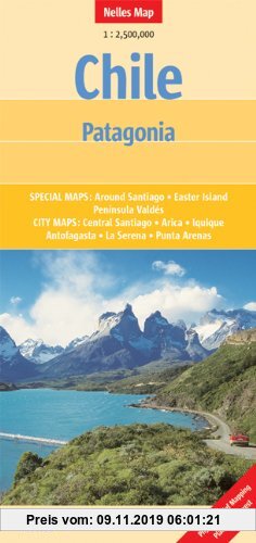 Gebr. - Chile - Patagonia 1 : 2 500 000 (Nelles Map)