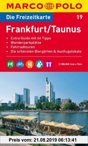 Gebr. - MARCO POLO Freizeitkarte Frankfurt, Taunus 1:100.000: Wanderparkplätze. Fahrradtouren. Die schönsten Biergärten und Ausflugslokale