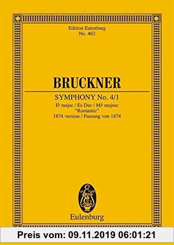 Gebr. - Sinfonie Nr. 4/1 Es-Dur: Fassung von 1874 Romantische. Orchester. Studienpartitur. (Eulenburg Studienpartituren)