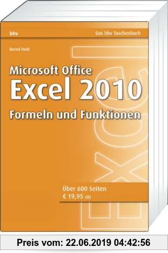 Gebr. - Microsoft Office Excel 2010 - Formeln und Funktionen (bhv Taschenbuch)