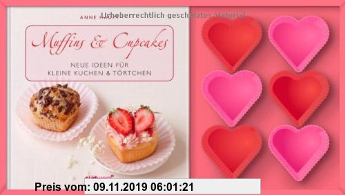 Gebr. - Muffins & Cupcakes-Set: Neue Ideen für kleine Kuchen & Törtchen. Buch mit Silikonförmchen