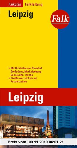 Gebr. - Falkplan Falk-Faltung Leipzig