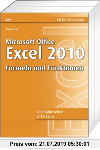 Gebr. - Microsoft Office Excel 2010 - Formeln und Funktionen (bhv Taschenbuch)