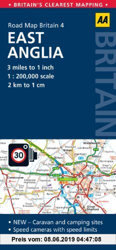 Gebr. - Road Map Britain 04 East Anglia 1 : 200 000 (AA Road Map Britain)