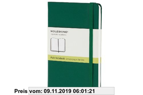 Gebr. - Moleskine farbiges Notizbuch (Pocket, Hardcover, blanko) grün