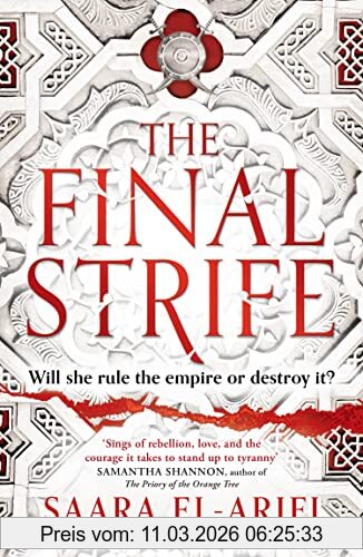 Saara El-Arifi The Final Strife, The Instant Sunday Times Bestseller And The First Book In A New Epic Fantasy Trilogy