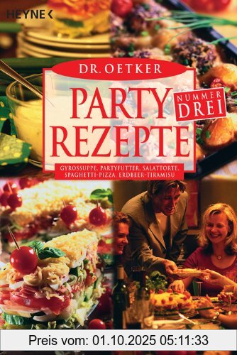 Partyrezepte Nr. Drei: Gyrossuppe, Partyfutter, Salattorte, Spaghetti-Pizza, Erdbeer-Tiramisu