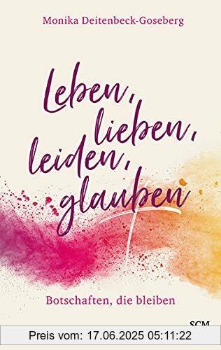 Binding : Gebundene Ausgabe, Label : SCM R.Brockhaus, Publisher : SCM R.Brockhaus, medium : Gebundene Ausgabe, numberOfPages : 232, publicationDate : 2021-05-14, authors : Monika Deitenbeck-Goseberg, ISBN : 341726989X