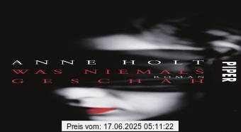 Brand : Piper, Binding : Gebundene Ausgabe, Edition : 5, Label : Piper, Publisher : Piper, medium : Gebundene Ausgabe, numberOfPages : 383, publicationDate : 2005-12-01, authors : Anne Holt, translators : Gabriele Haefs, languages : german, ISBN : 3492047629