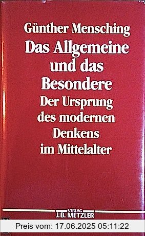 Binding : Gebundene Ausgabe, Label : Metzler, Publisher : Metzler, medium : Gebundene Ausgabe, numberOfPages : 380, publicationDate : 1992-01-01, authors : Günther Mensching, languages : german, ISBN : 3476008274