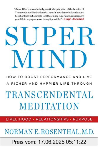 Binding : Taschenbuch, Edition : Reprint, Label : TarcherPerigee, Publisher : TarcherPerigee, NumberOfItems : 1, PackageQuantity : 1, medium : Taschenbuch, numberOfPages : 320, publicationDate : 2017-05-16, releaseDate : 2017-05-16, authors : Rosenthal MD, Norman E, ISBN : 0399184856