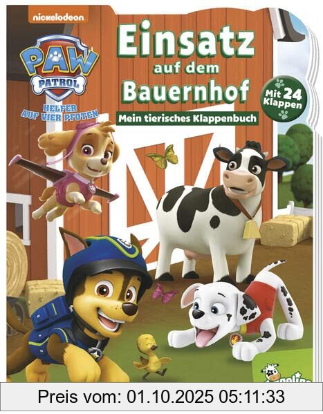 PAW Patrol: Einsatz auf dem Bauernhof - Mein tierisches Klappenbuch: Pappbilderbuch mit vielen Klappen: Pappbilderbuch mit Klappen