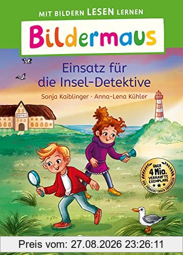 Bildermaus - Einsatz für die Insel-Detektive: Mit Bildern lesen lernen - Ideal für die Vorschule und Leseanfänger ab 5 Jahren - Mit Leselernschrift ABeZeh