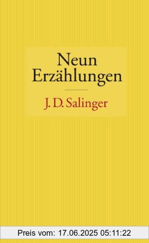 Binding : Gebundene Ausgabe, Edition : 1, Label : Kiepenheuer&Witsch, Publisher : Kiepenheuer&Witsch, medium : Gebundene Ausgabe, numberOfPages : 224, publicationDate : 2012-03-12, authors : Salinger, J. D., translators : Eike Schönfeld, languages : german, ISBN : 346204382X