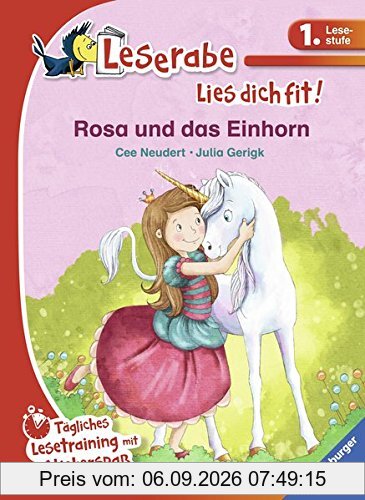 Rosa und das Einhorn: Tägliches Lesetraining mit Stickerspaß (Leserabe - Lies dich fit)