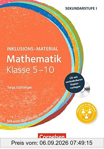 Inklusions-Material: Mathematik - Klasse 5-10: Buch mit CD-ROM