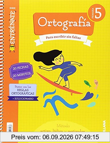 CUADERNO ORTOGRAFIA SERIE ENTRENATE 5 PRIMARIA