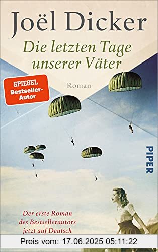 Binding : Gebundene Ausgabe, Edition : 1., Label : Piper, Publisher : Piper, Format : Ungekürzte Ausgabe, medium : Gebundene Ausgabe, numberOfPages : 416, publicationDate : 2022-04-28, releaseDate : 2022-04-28, authors : Joël Dicker, translators : Amelie Thoma, Michaela Meßner, ISBN : 3492071384