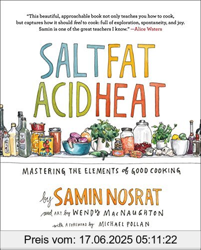 Binding : Gebundene Ausgabe, Label : Simon & Schuster, Publisher : Simon & Schuster, PackageQuantity : 1, medium : Gebundene Ausgabe, numberOfPages : 480, publicationDate : 2017-04-25, releaseDate : 2017-04-25, authors : Samin Nosrat, ISBN : 1476753830