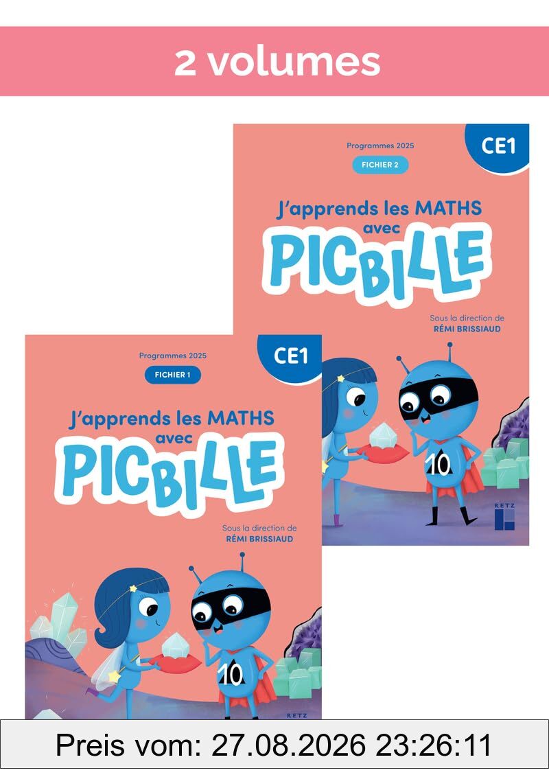 J'apprends les maths avec Picbille CE1 : fichier : programmes 2025