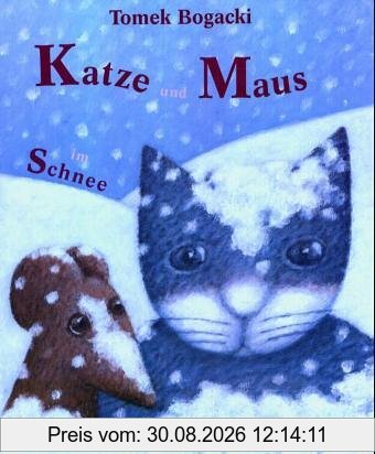Katze und Maus im Schnee