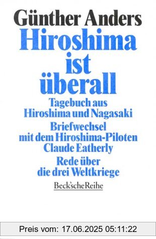 Binding : Taschenbuch, Edition : 1, Label : C.H.Beck, Publisher : C.H.Beck, medium : Taschenbuch, numberOfPages : 394, publicationDate : 1995-05-23, authors : Günther Anders, languages : german, ISBN : 3406392121