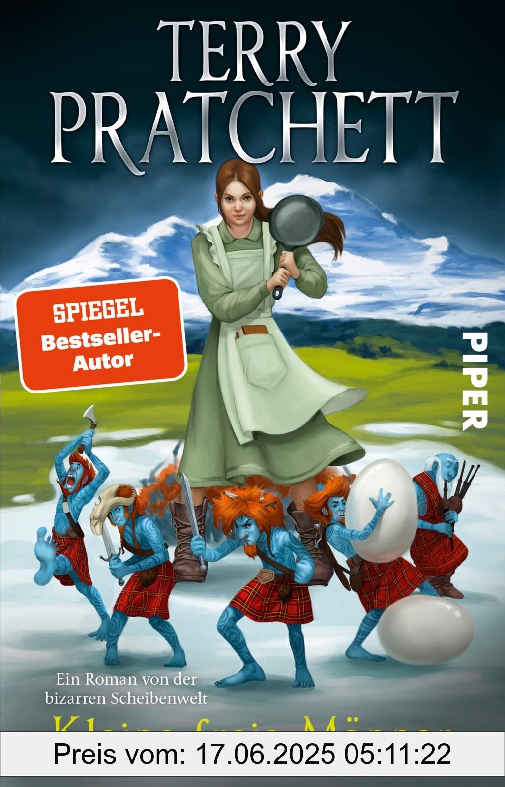 Binding : pocket_book, Label : Kleine freie Männer (Tiffany Weh 1) : Ein Roman von der bizarren Scheibenwelt | Der Auftakt der »Tiffany Weh«-Reihe, medium : pocket_book, numberOfPages : 320, publicationDate : 2025-02-27, languages : german, ISBN : 3492282814