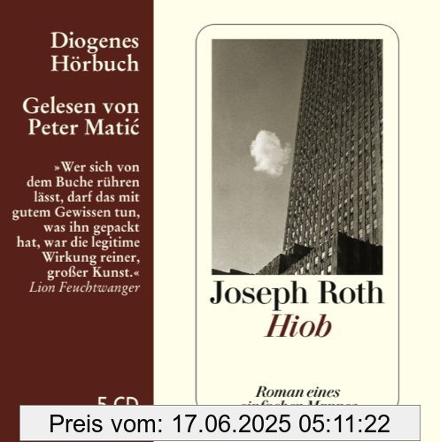 Binding : Audio CD, Edition : 1., Aufl., Label : Diogenes, Publisher : Diogenes, NumberOfDiscs : 5, NumberOfItems : 5, Format : Audiobook, medium : Audio CD, publicationDate : 2008-10-01, authors : Joseph Roth, narrators : Peter Matić, languages : german, ISBN : 3257802153