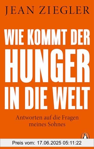 Binding : Taschenbuch, Edition : Neuausgabe, Label : Penguin Verlag, Publisher : Penguin Verlag, medium : Taschenbuch, numberOfPages : 192, publicationDate : 2024-04-11, releaseDate : 2024-04-11, authors : Jean Ziegler, translators : Laak, Hanna van, ISBN : 3328111751