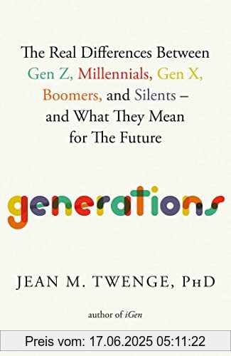 Binding : Gebundene Ausgabe, Edition : Export (Local Printing), Label : Atria Books, Publisher : Atria Books, NumberOfItems : 1, medium : Gebundene Ausgabe, numberOfPages : 560, publicationDate : 2023-06-01, releaseDate : 2023-06-01, authors : Twenge PhD, Jean M., ISBN : 1668038153