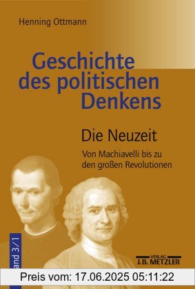 Binding : Taschenbuch, Label : Metzler, Publisher : Metzler, medium : Taschenbuch, numberOfPages : 528, publicationDate : 2006-09-21, authors : Henning Ottmann, languages : german, ISBN : 3476016323