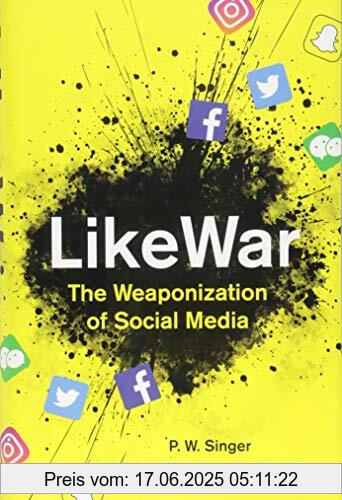 Brand : Houghton Mifflin Harcourt, Binding : Gebundene Ausgabe, Label : Eamon Dolan / Houghton Mifflin Harcourt, Publisher : Eamon Dolan / Houghton Mifflin Harcourt, NumberOfItems : 1, medium : Gebundene Ausgabe, numberOfPages : 416, publicationDate : 2018-10-02, releaseDate : 2018-10-02, authors : Singer, P. W., Brooking, Emerson T., ISBN : 1328695743