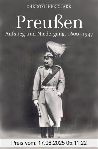 Binding : Gebundene Ausgabe, Edition : 8, Label : Deutsche Verlags-Anstalt, Publisher : Deutsche Verlags-Anstalt, medium : Gebundene Ausgabe, numberOfPages : 896, publicationDate : 2007-02-12, authors : Christopher Clark, translators : Richard Barth, Norbert Juraschitz, Thomas Pfeiffer, languages : german, ISBN : 3421053928
