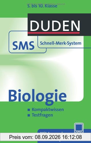 Biologie Kompaktwissen-Testfragen: 5. bis 10. Klasse