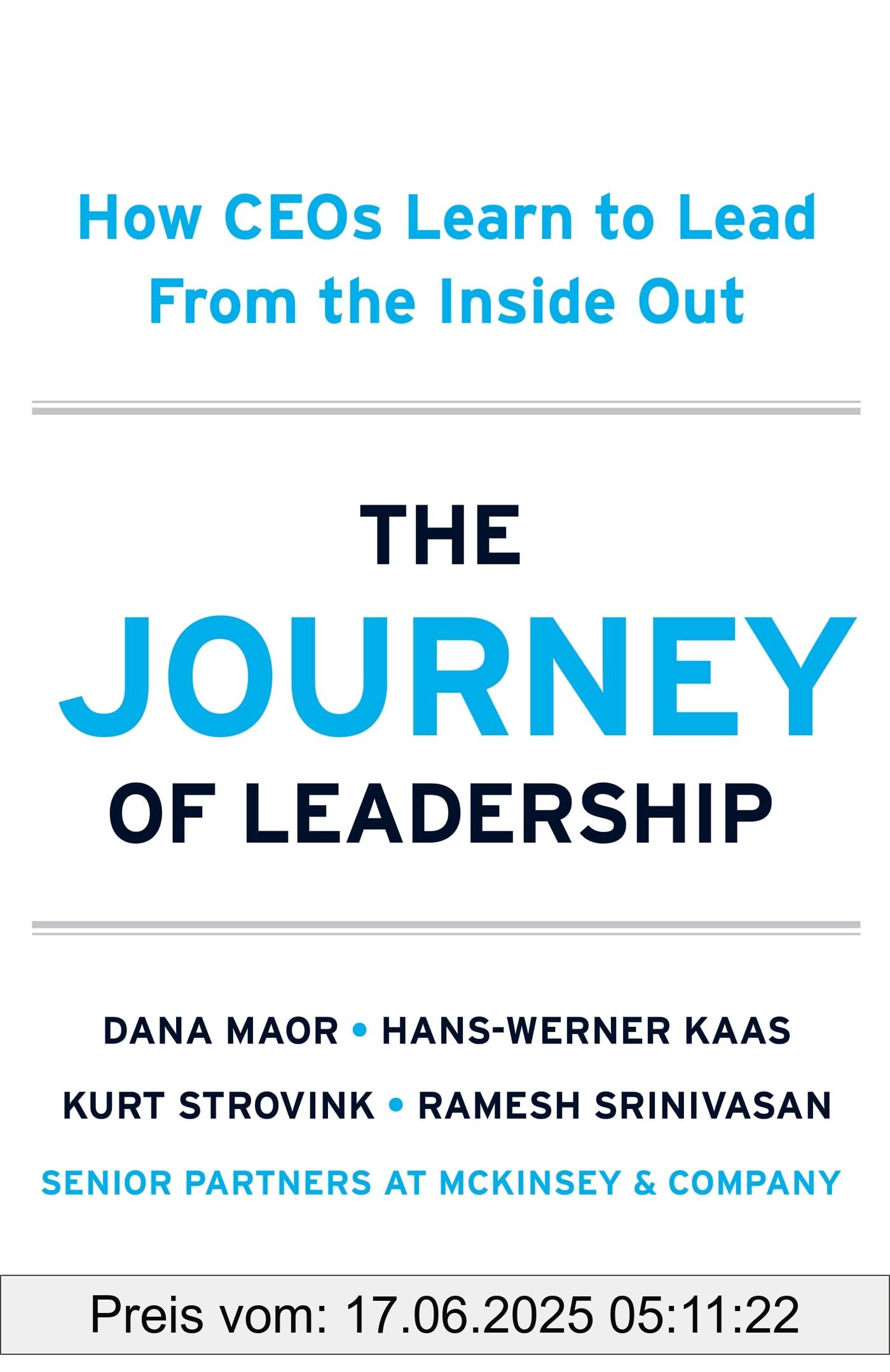 Binding : hardcover, Label : The Journey of Leadership : How CEOs Learn to Lead from the Inside Out, medium : hardcover, numberOfPages : 288, publicationDate : 2024-09-10, releaseDate : 2024-09-10, languages : english, ISBN : 1399821407