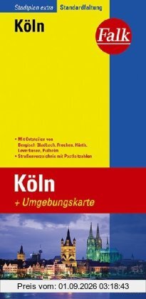 Falk Stadtplan Extra Standardfaltung Köln