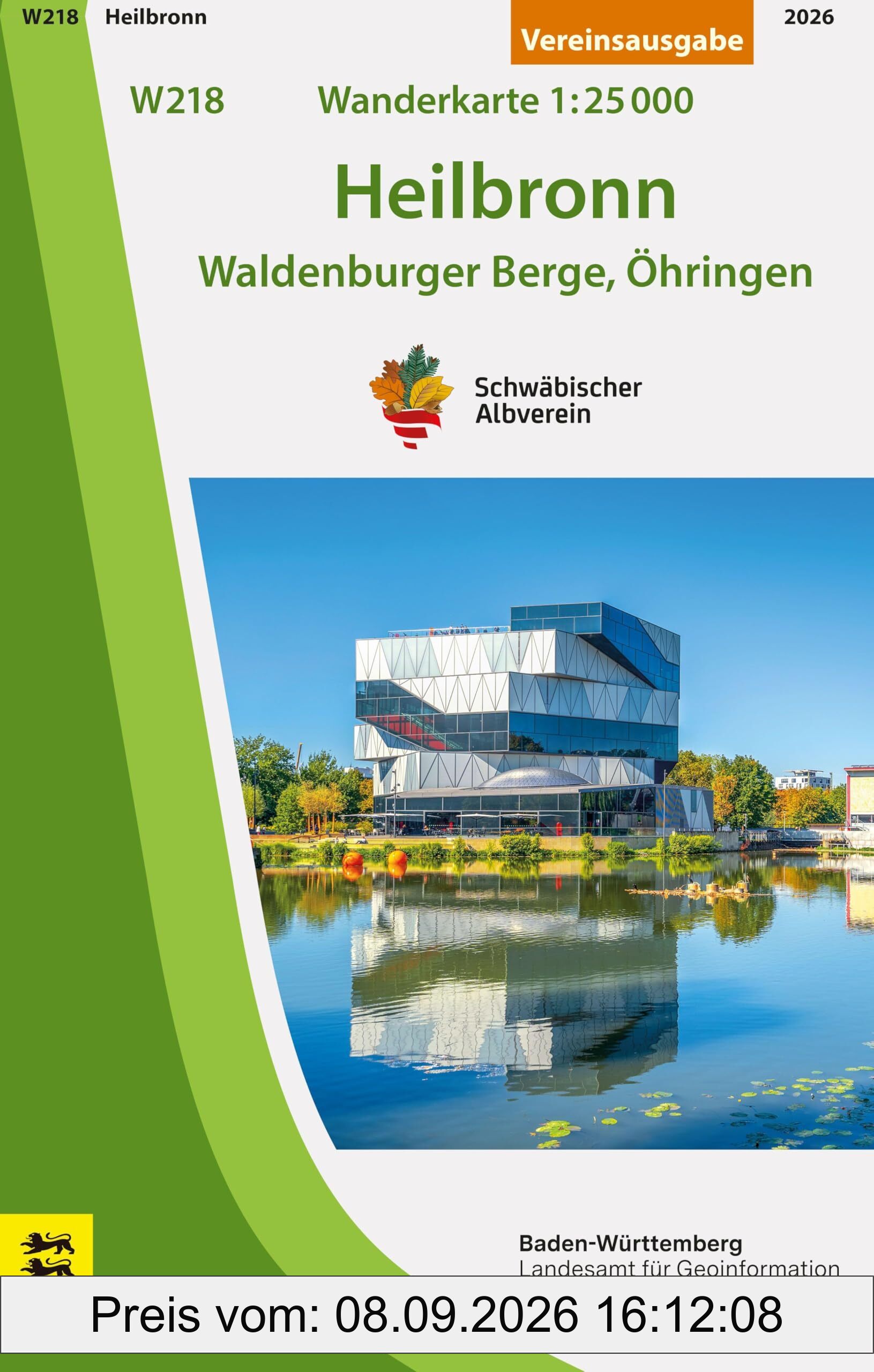 W218 Heilbronn - Waldenburger Berge, Öhringen: Wanderkarte 1:25.000 (Wanderkarten 1:25 000)