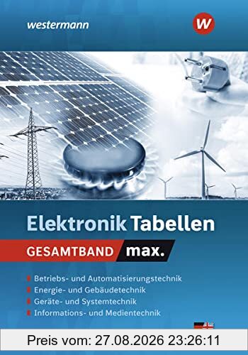 tabellen max.: Elektrotechnik: Tabellenbuch