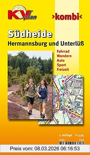 Kommunalverlag Tacken e.K. Hermannsburg Und Unterlüß / Südheide, 1, 12.500 Gemeindeplan Mit Freizeitkarte 1, 25.000 Inkl. Rad- Und Wanderwegen (Kv-Heide-Karten)