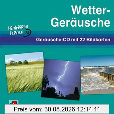 Wetter-Geräusche: Geräusche-CD mit 22 Bildkarten