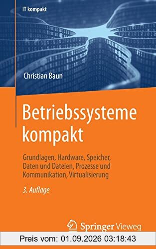 Betriebssysteme kompakt: Grundlagen, Hardware, Speicher, Daten und Dateien, Prozesse und Kommunikation, Virtualisierung (IT kompakt)