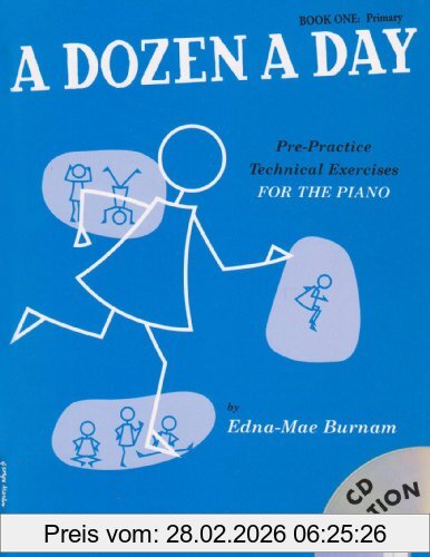 Edna Mae Burnam A Dozen A Day Book One Primary Edition (Book And Cd) Pf Book/Cd
