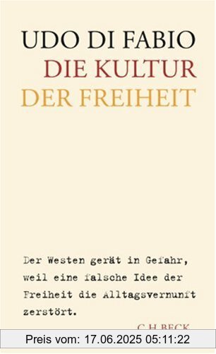 Binding : Gebundene Ausgabe, Edition : 1, Label : C.H.Beck, Publisher : C.H.Beck, medium : Gebundene Ausgabe, numberOfPages : 295, publicationDate : 2005-07-26, authors : Udo Di Fabio, languages : german, ISBN : 3406537456
