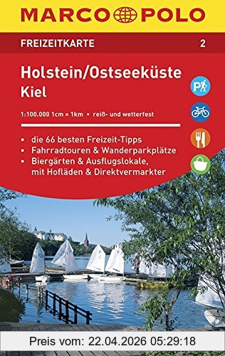 unbekannt Marco Polo FZK02 Holstein - Oostzeekust, Toeristische Kaart 1, 100 000