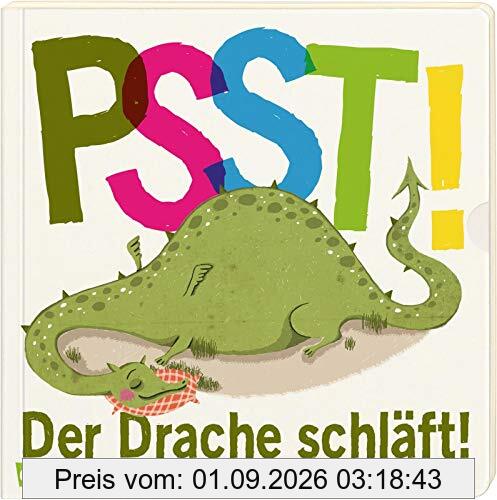Psst! Der Drache schläft! (Gutenachtgeschichte mit Ausziehseiten) - Ab 2 Jahren